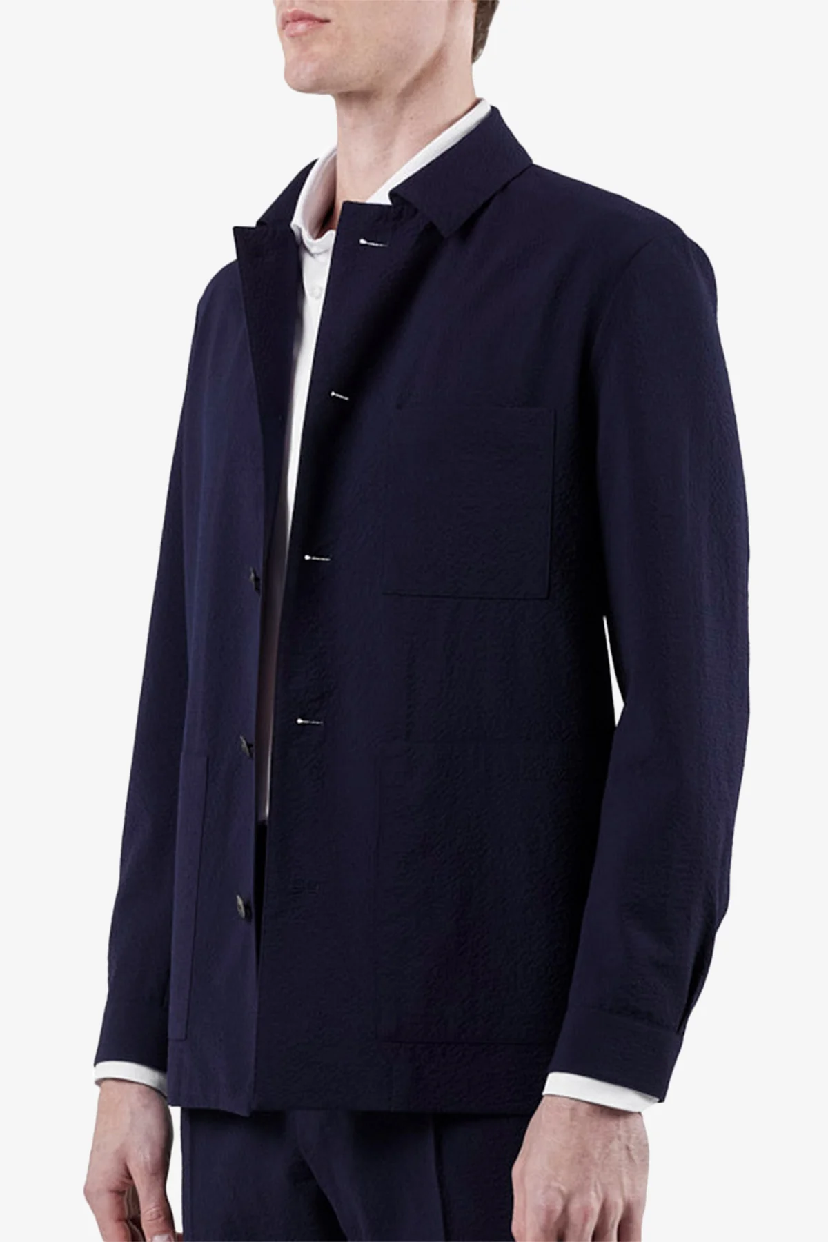 Arienzo - Navy Shirt Jacket - Image 6