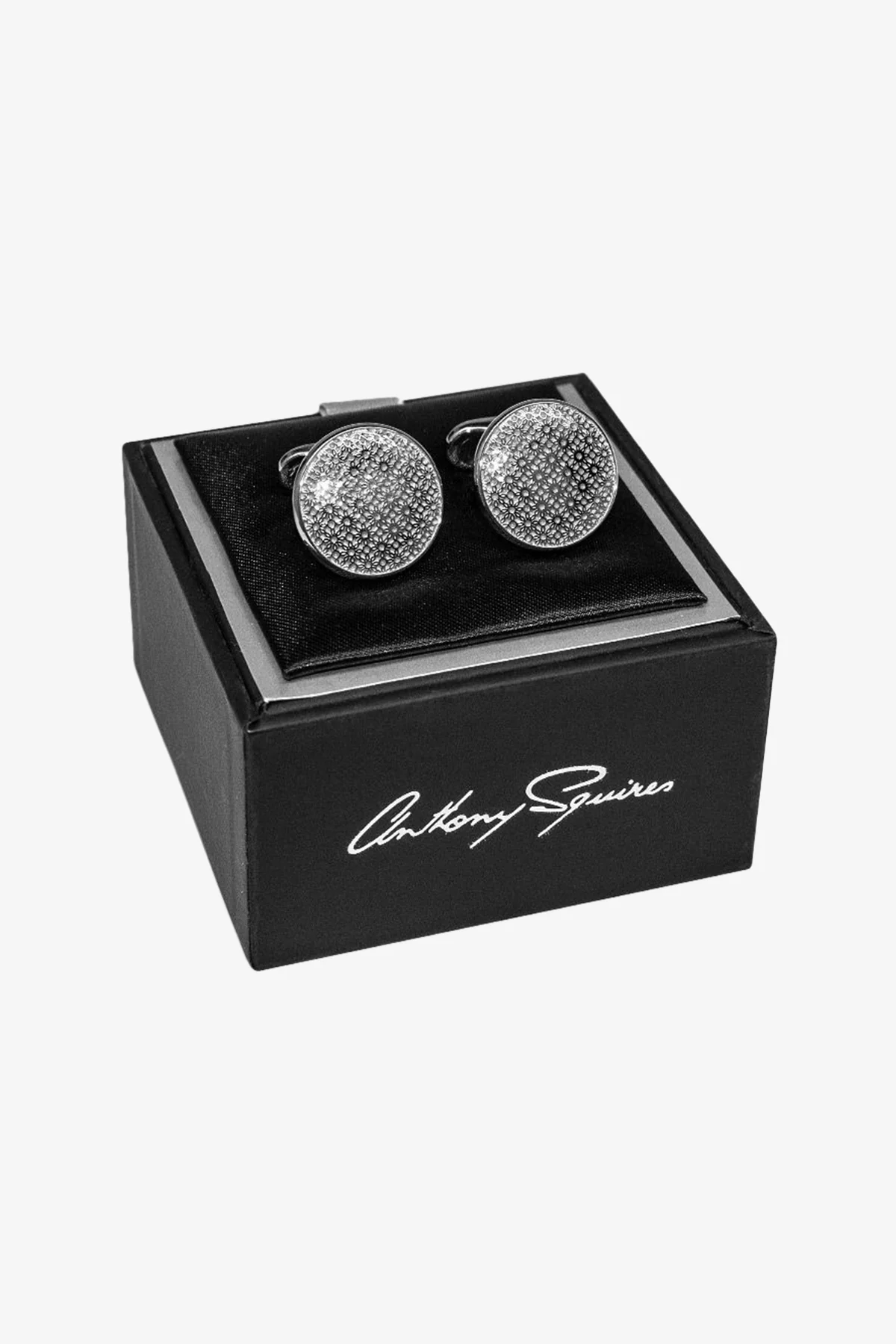 Cufflinks - Silver Circle - Image 3