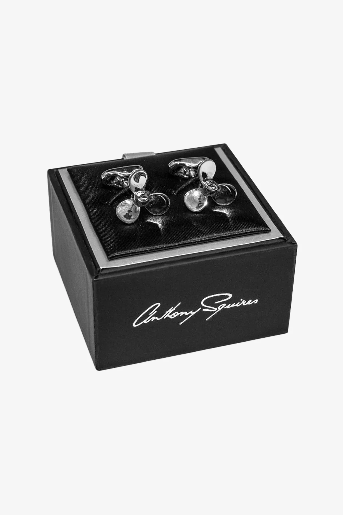 Cufflinks - Silver Propeller - Image 3