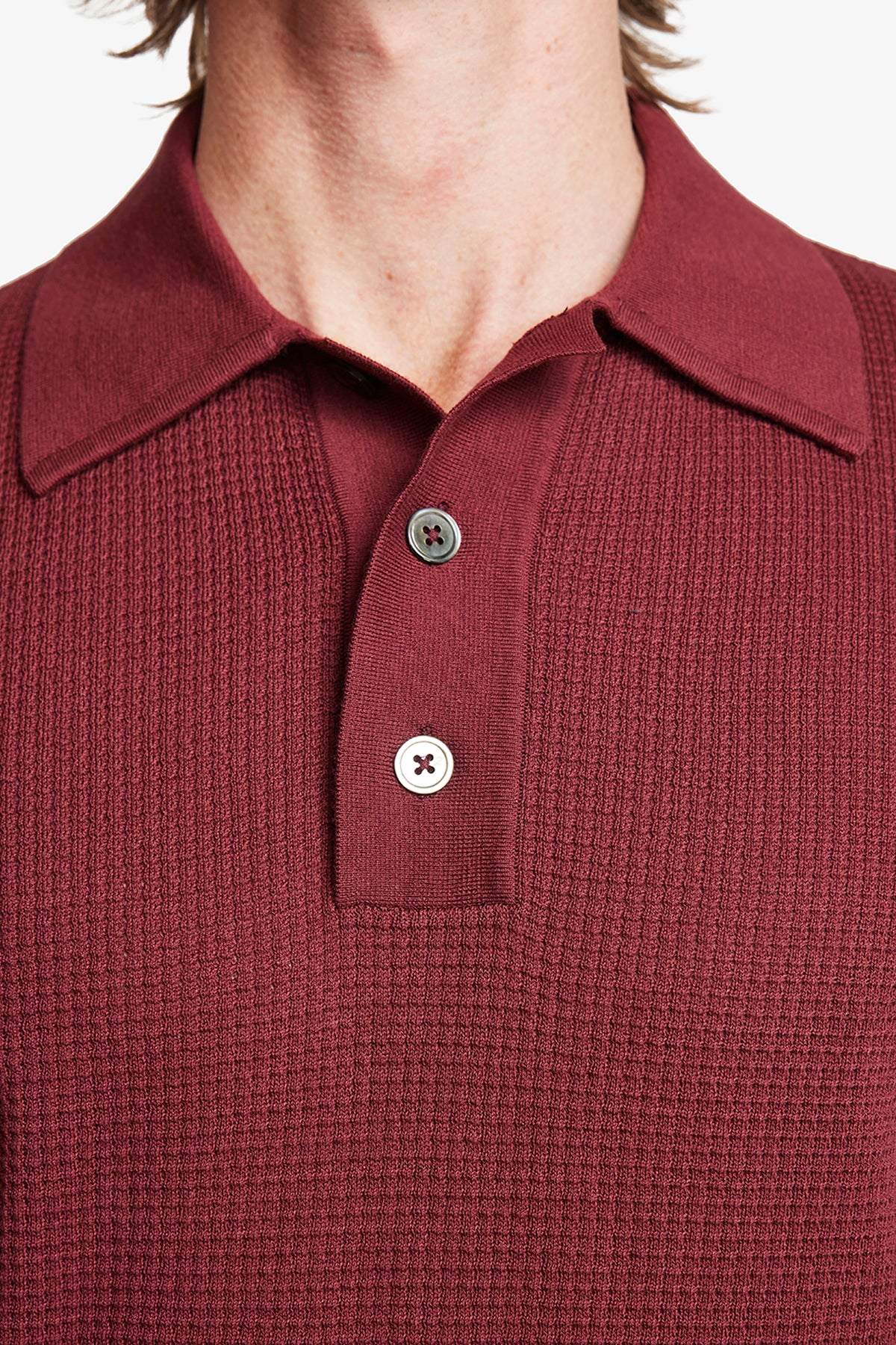 Evan Polo Shirt - Burgundy - Image 6